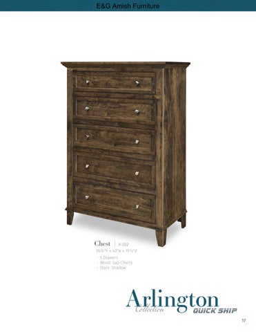 E & G Amish Furniture 家具目录 · 2023 Sunrise Cabinets 第 17 页