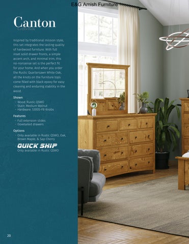 E & G Amish Furniture 家具目录 · 2023 Sunrise Cabinets 第 20 页