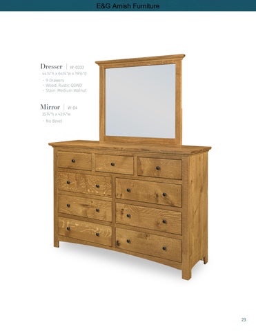 E & G Amish Furniture 家具目录 · 2023 Sunrise Cabinets 第 23 页