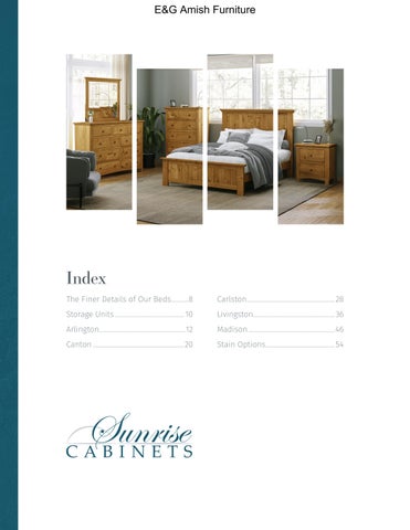 E & G Amish Furniture 家具目录 · 2023 Sunrise Cabinets 第 2 页