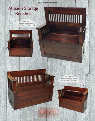 E & G Amish Furniture 家具目录 · Farmside 家具 第 18 页