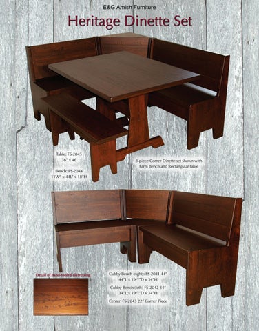 E & G Amish Furniture 家具目录 · Farmside 家具 第 22 页