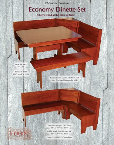 E & G Amish Furniture 家具目录 · Farmside 家具 第 23 页