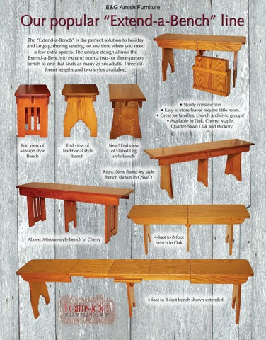 E & G Amish Furniture 家具目录 · Farmside 家具 第 2 页