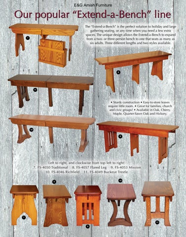 E & G Amish Furniture 家具目录 · Farmside 家具 第 4 页