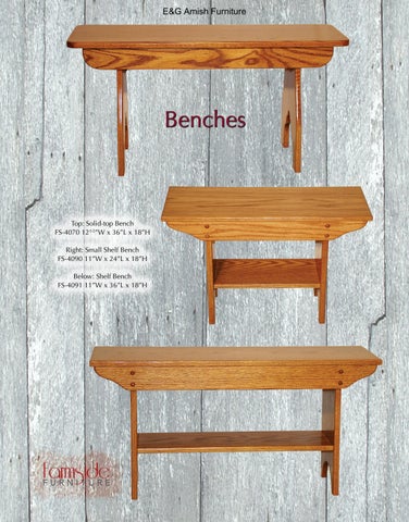 E & G Amish Furniture 家具目录 · Farmside 家具 第 6 页