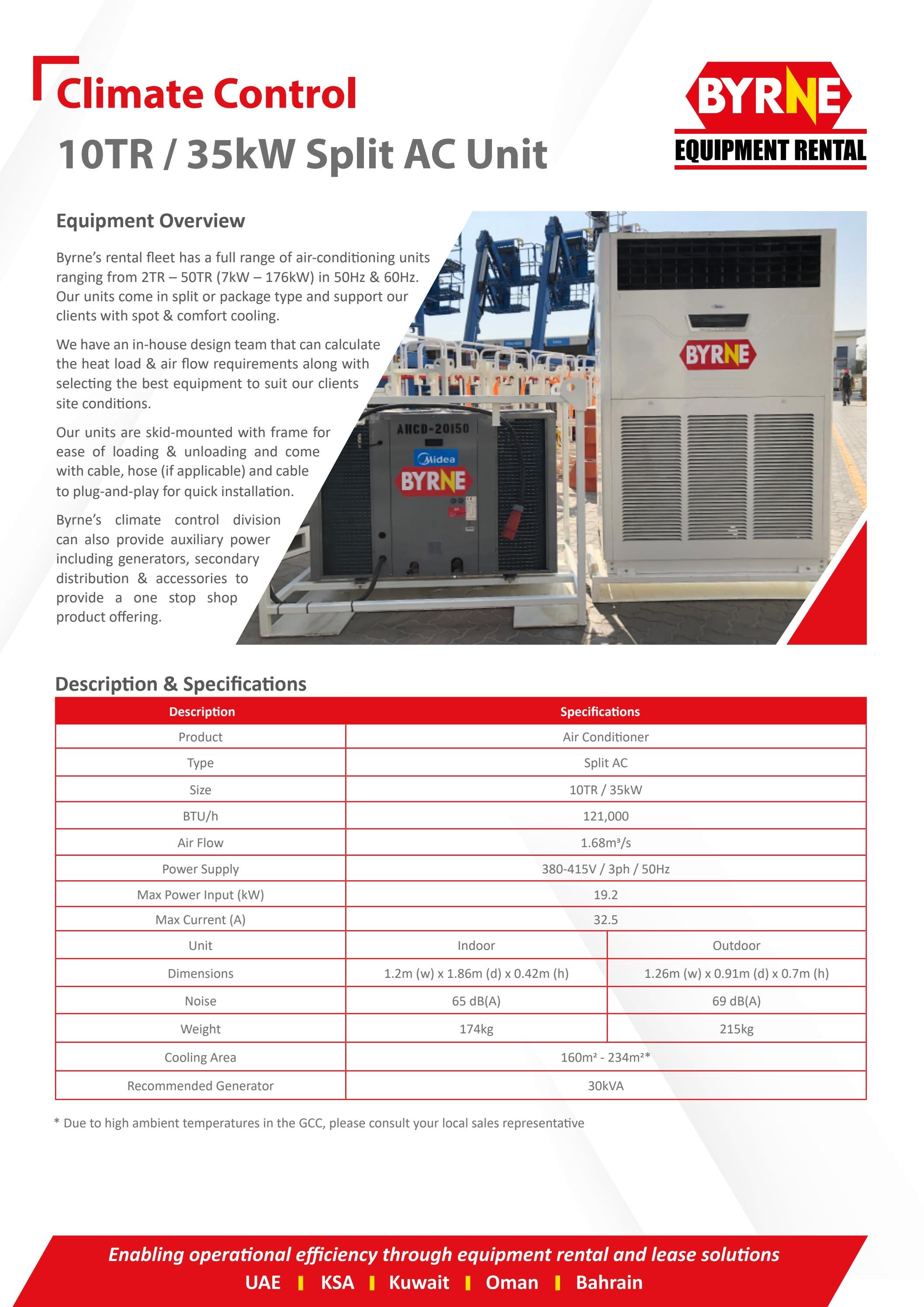 10TR Split AC Product Flyer by Byrne Group - Issuu