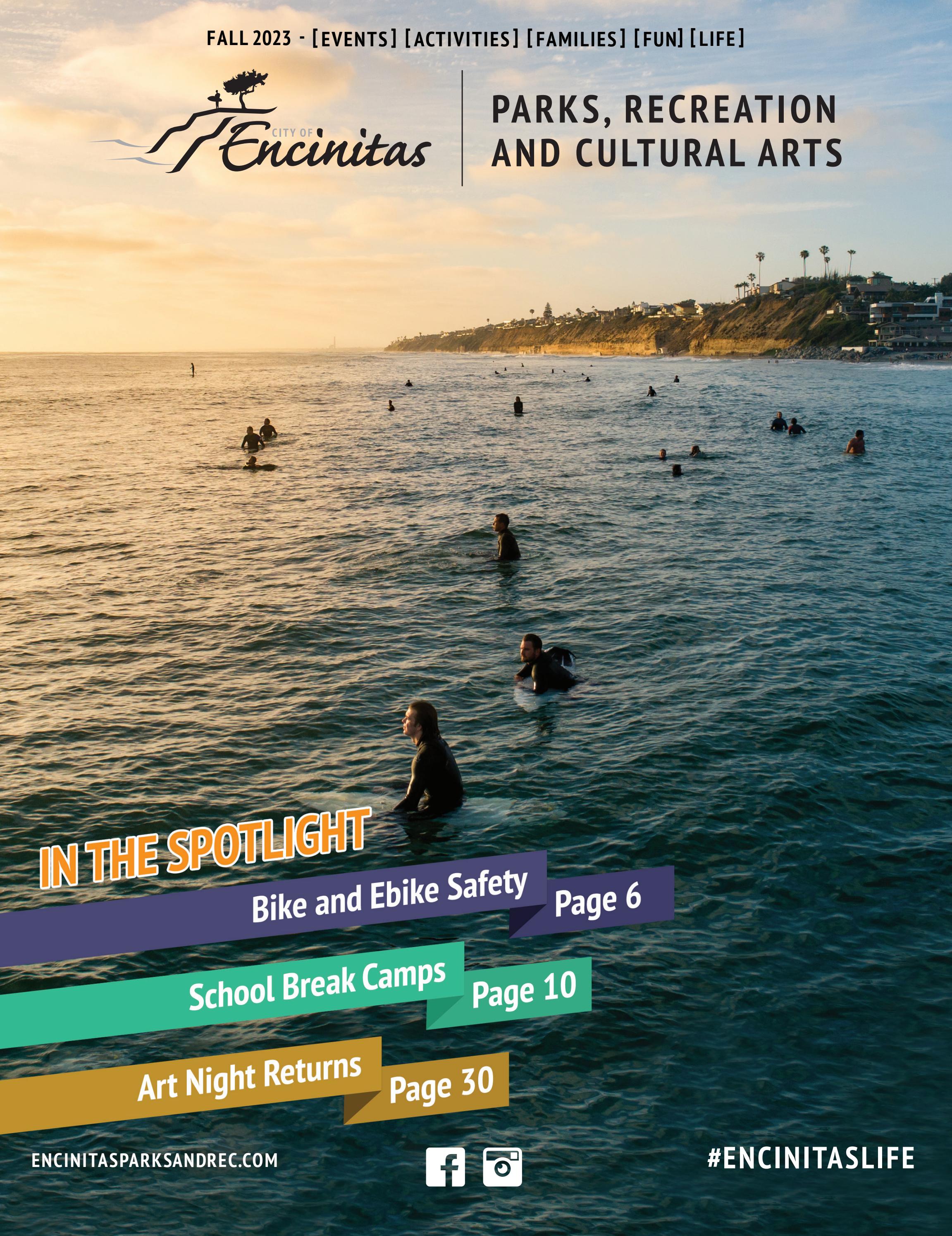 Fall 2023 Encinitas Parks, Recreation and Cultural Arts Guide by