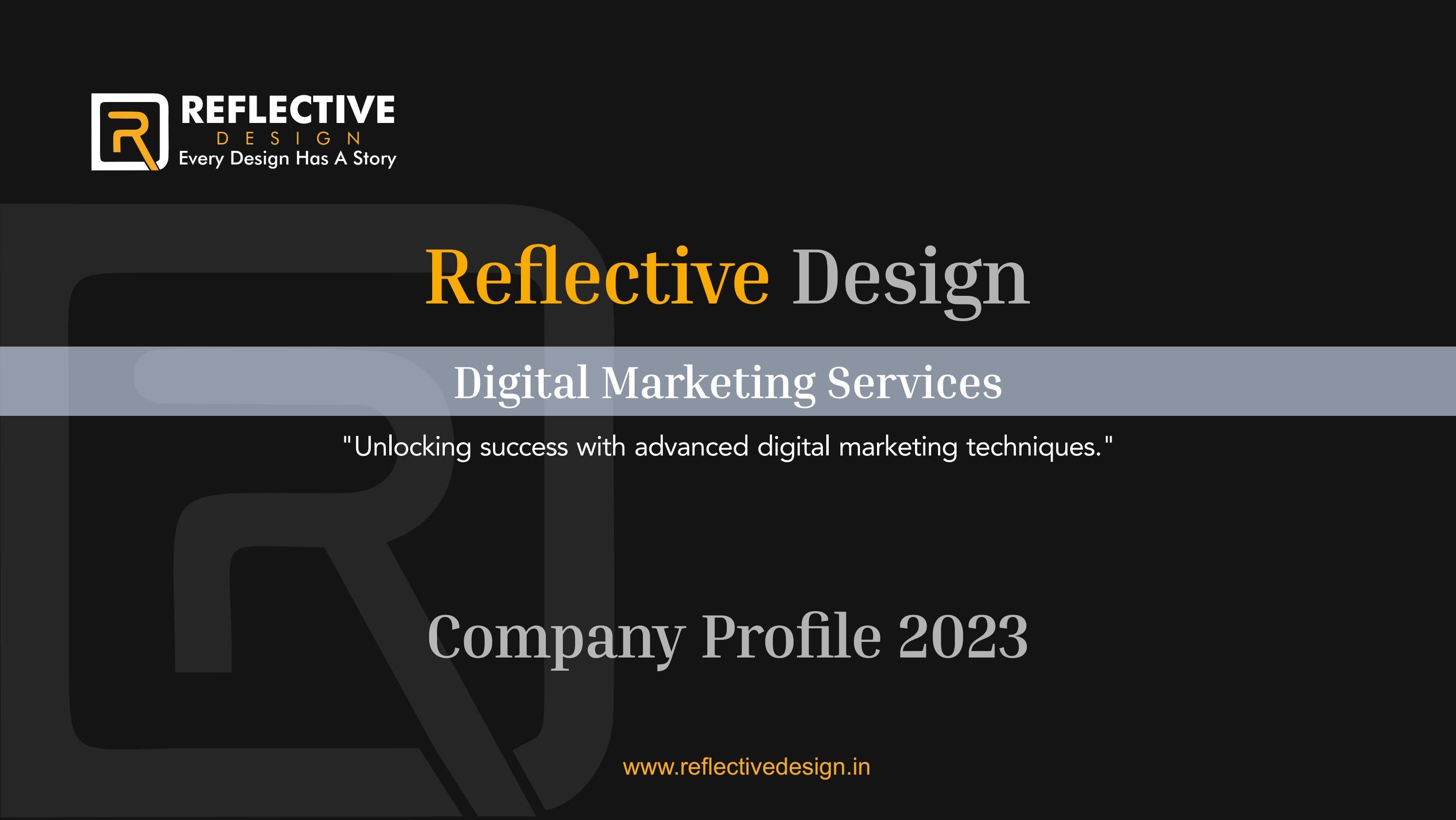 Reflective Design Agency Portfolio I Digital Marketing and Branding