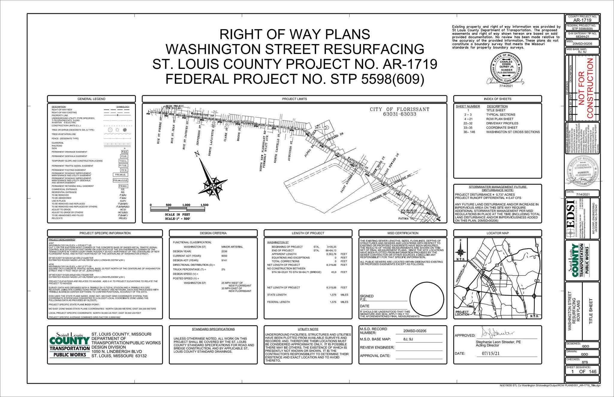 Washington Street Improvements Right-of-Way Plans by STLCOGOV - Issuu