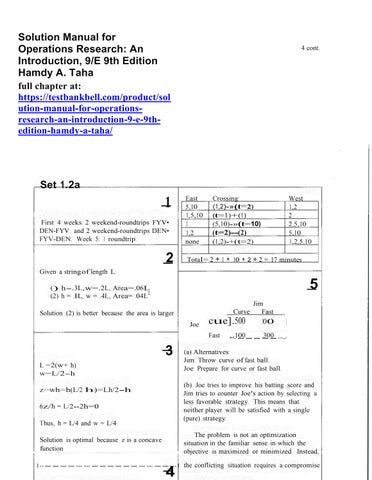 Solution Manual For Operations Research An Introduction 9 E 9th Edition Solution Manual For Operations Research An Introduction 9 E 9th Edition