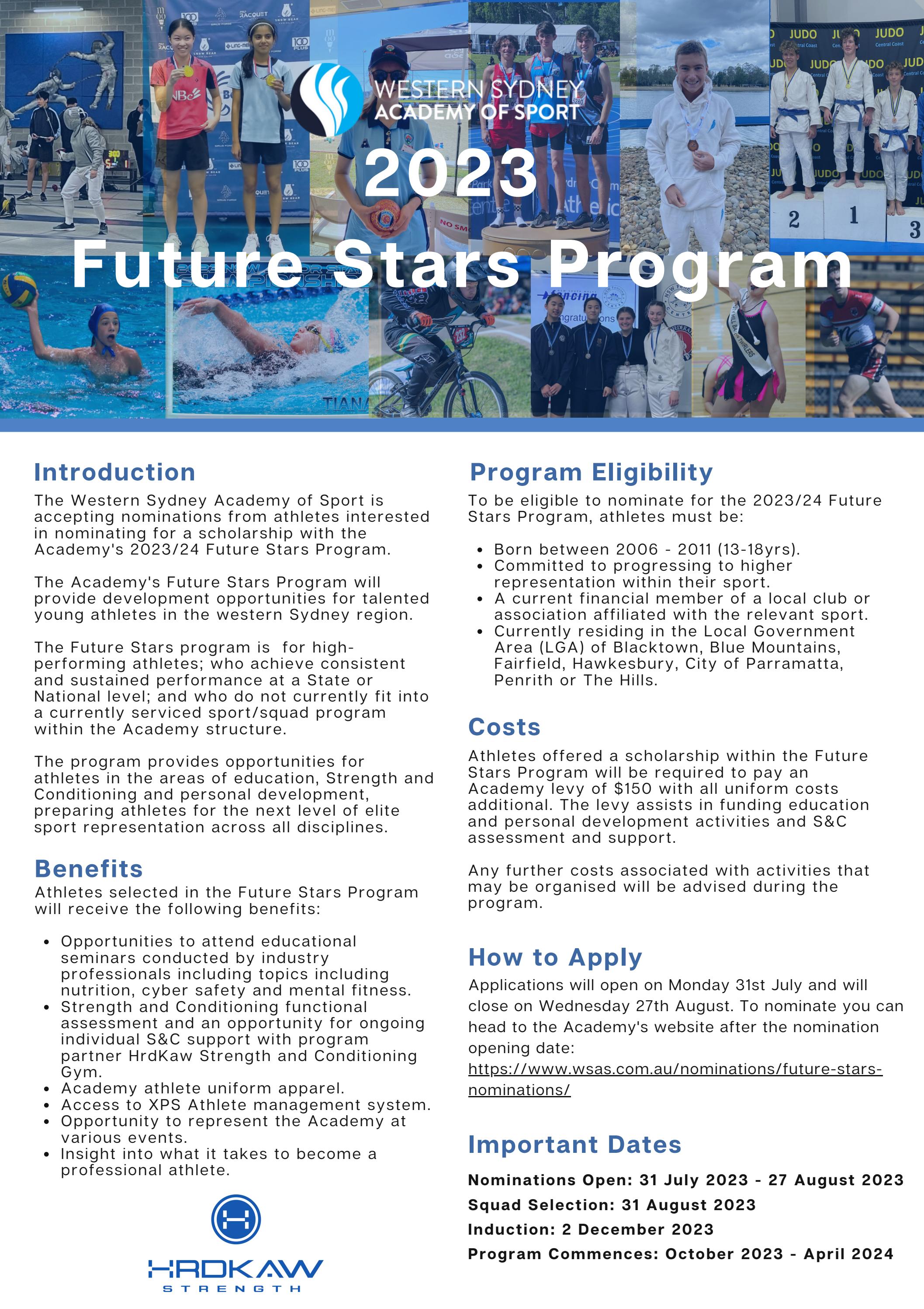 2023/2024 Future Stars Program by Issuu