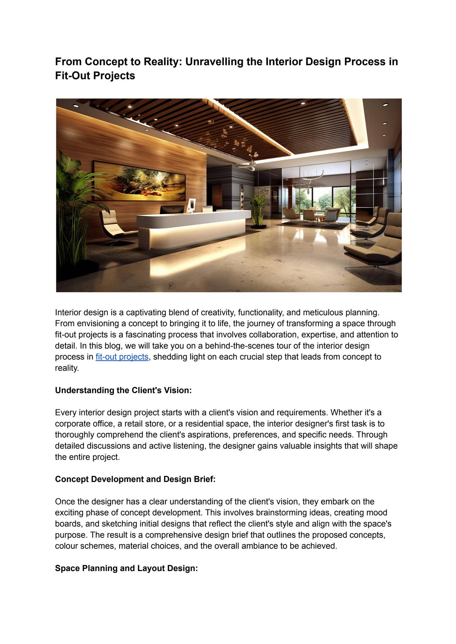 Unravelling the Interior Design Process in Fit-Out Projects by Fitout ...