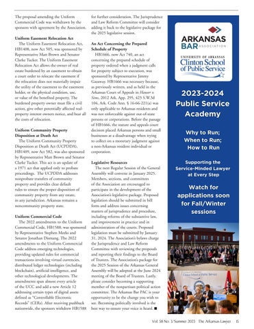 The Arkansas Lawyer 夏季 2023 第 17 页