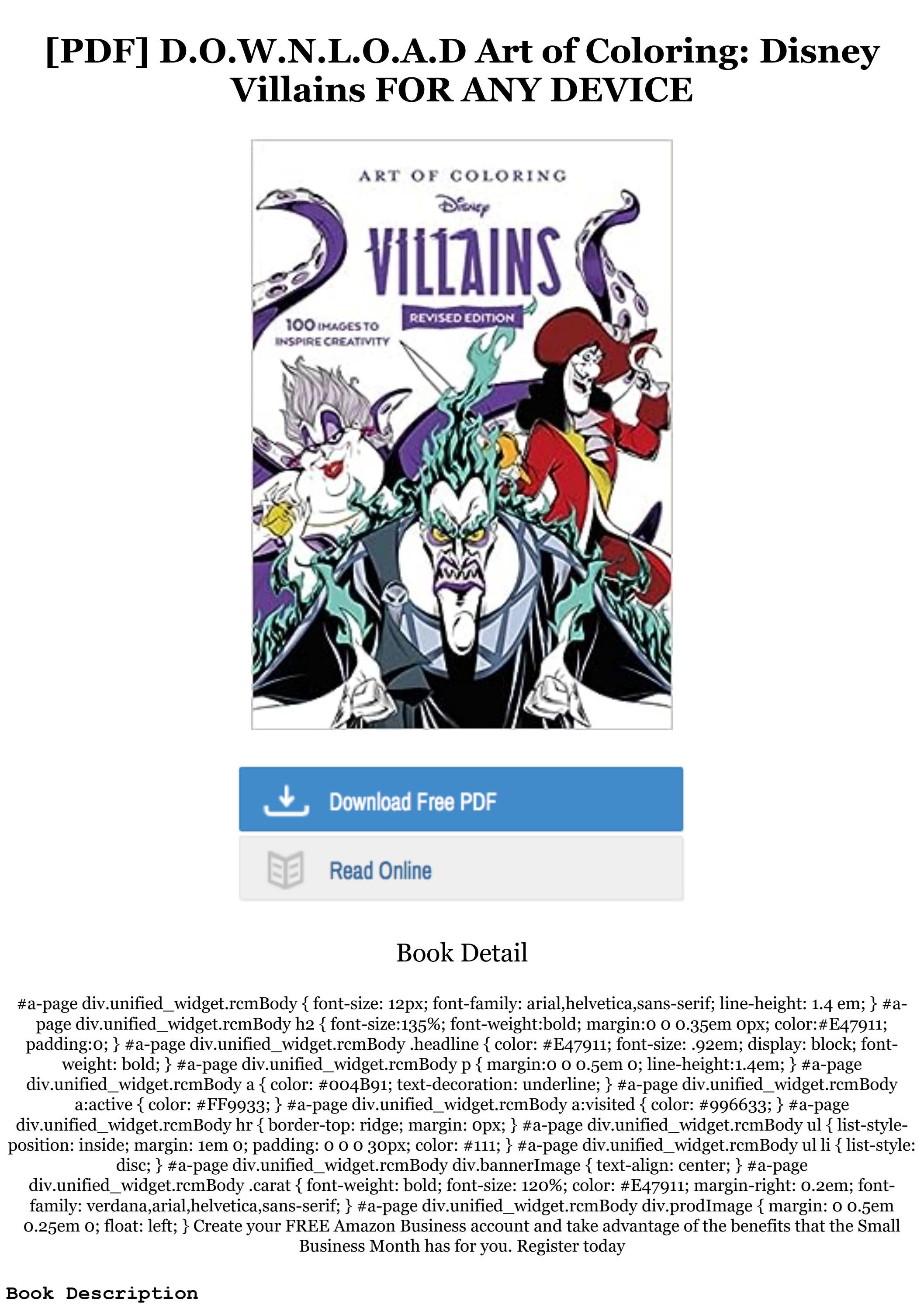 Epub Download Art Of Coloring Disney Villains Pre Order By Epub Download Art Of Coloring Disney Villains Pre Order By