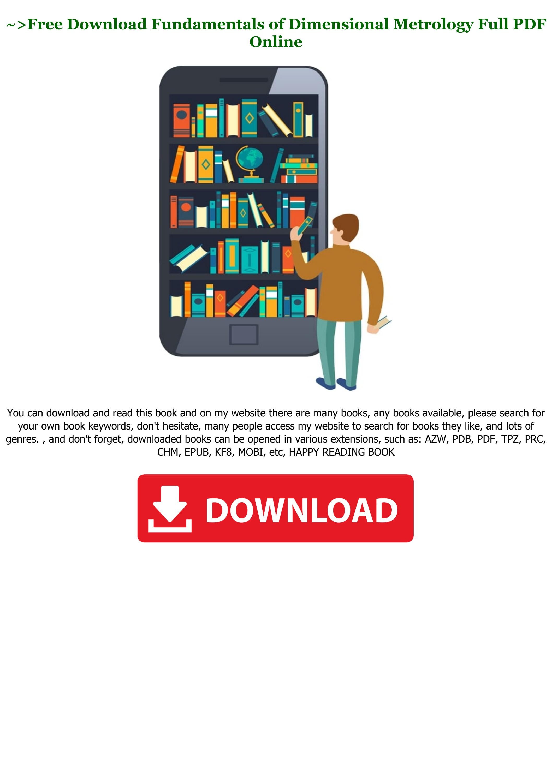 eBook F.r.e.e Fundamentals of Dimensional Metrology Full PDF by