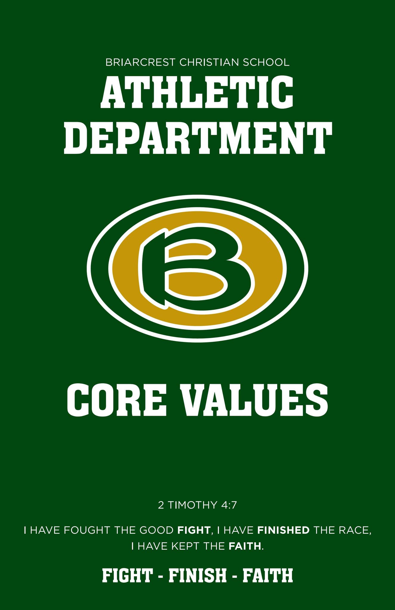 Core Values Athletic Program Athletic Department Core Values by Briarcrest Christian School - Issuu