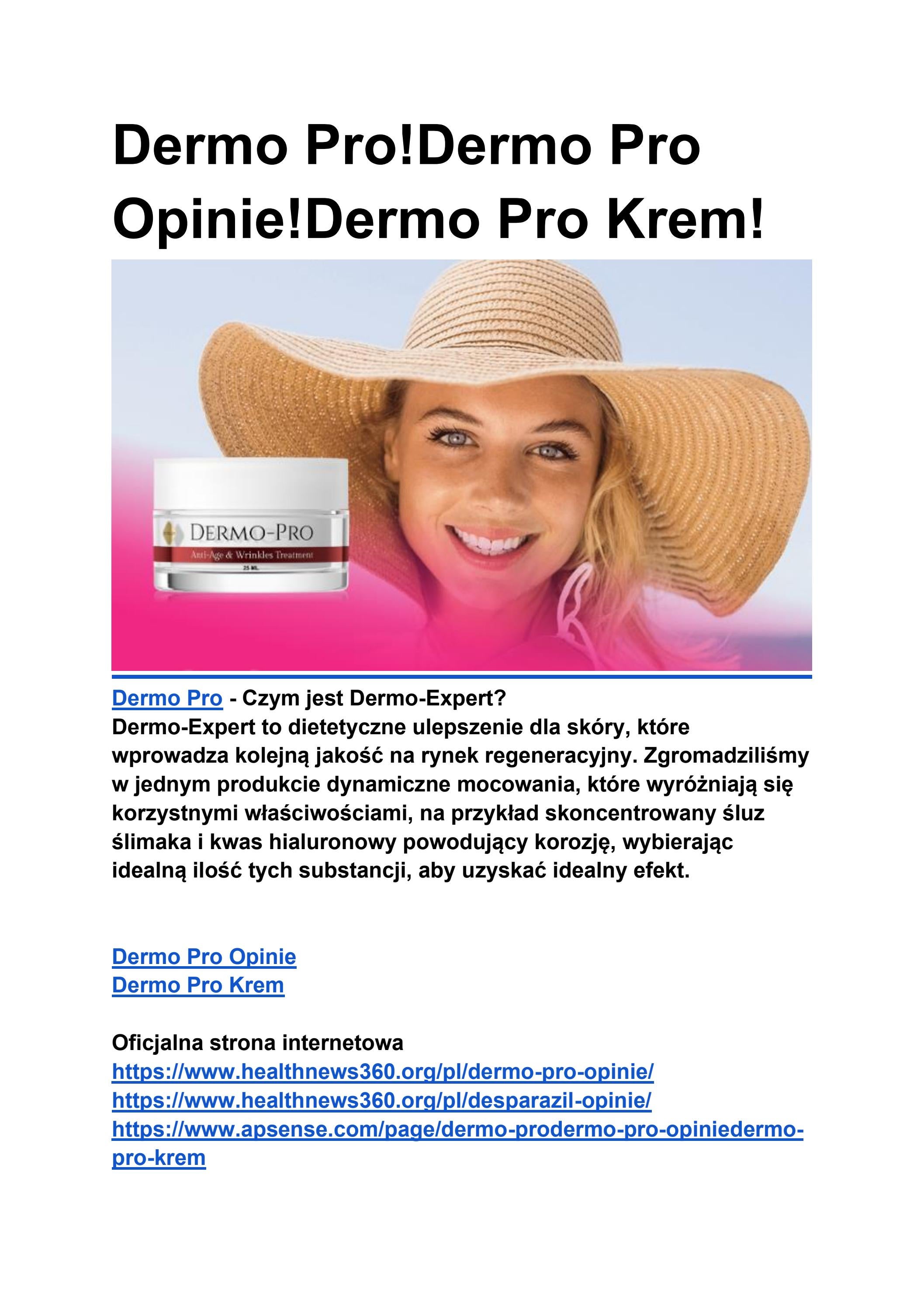 Dermo Pro Krem!Dermo Pro Opinie!Dermo Pro! by Neha Gupta - Issuu