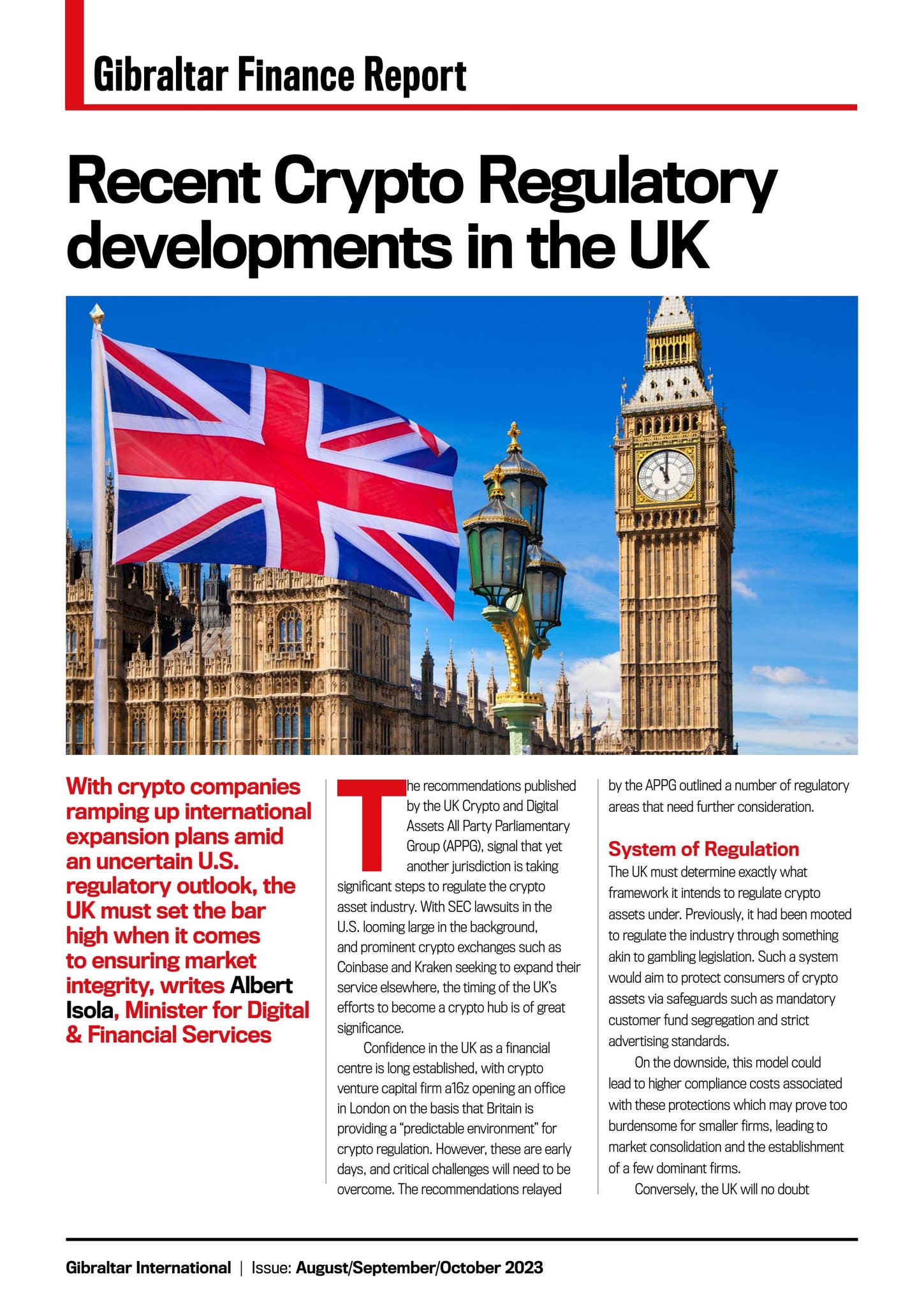 Recent Crypto Regulatory developments in the UK by Gibraltar Finance - Issuu