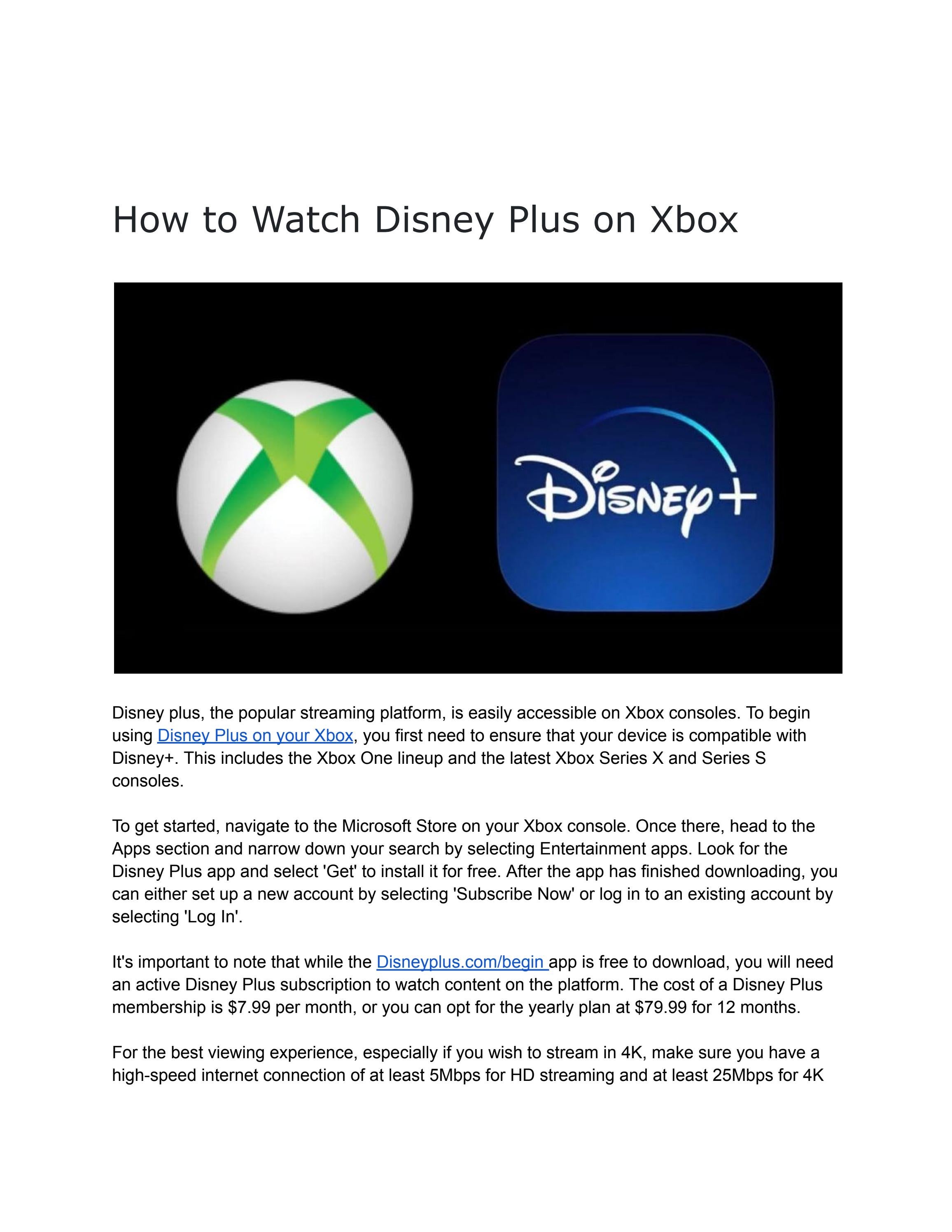 How to Watch Disney Plus on Xbox by Disneyplus08 Issuu