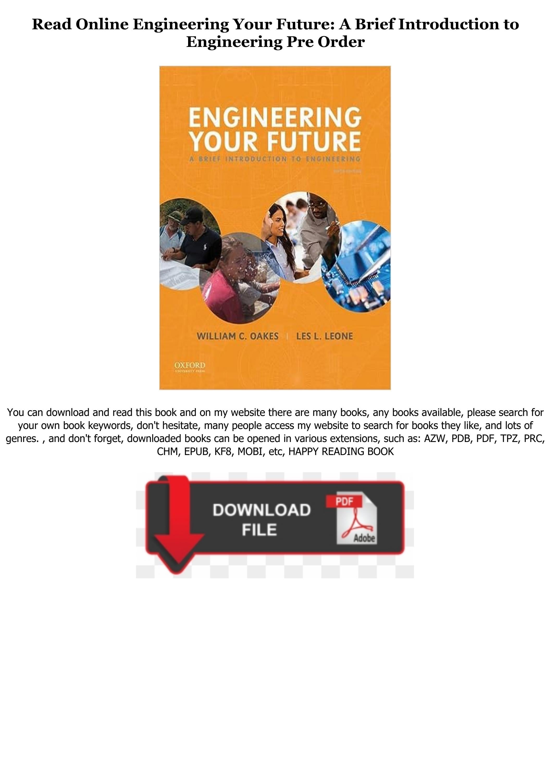 !D.o.w.n.l.o.a.d eBook Engineering Your Future A Brief Introduction