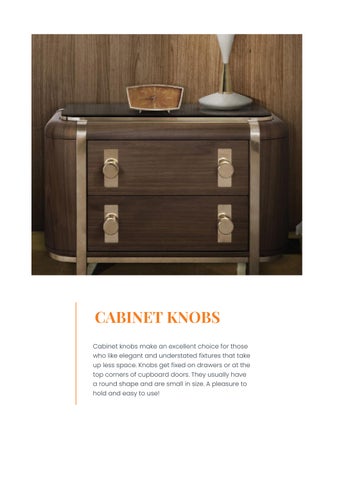 Benzoville 家具目录 · 指南 to Buying 家具 Handles and Knobs 第 14 页