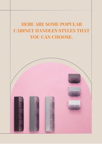 Benzoville 家具目录 · 指南 to Buying 家具 Handles and Knobs 第 20 页