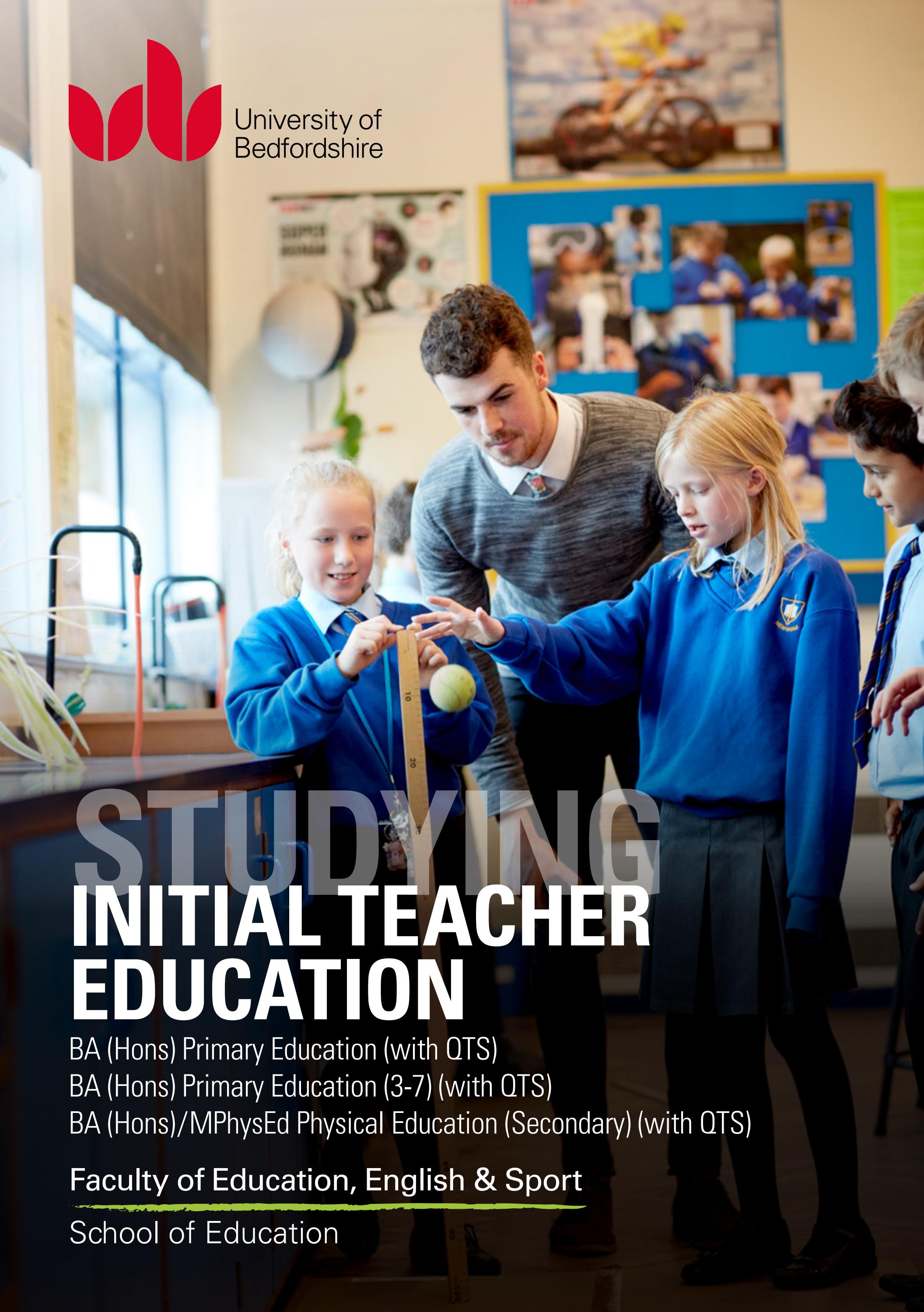 Book for Beds Initial Teacher Education by University of Bedfordshire