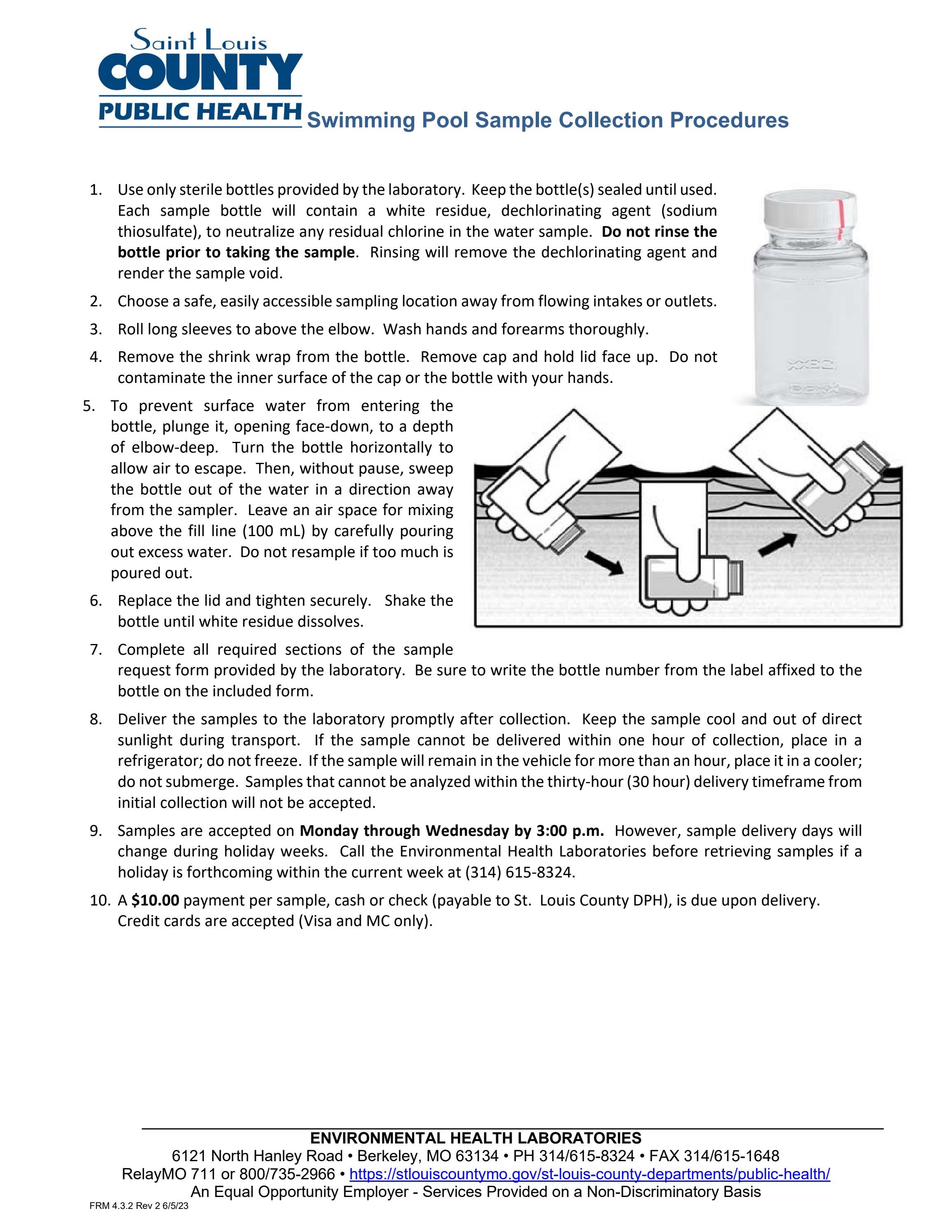 Collecting a Swimming Pool Water Sample by STLCOGOV Issuu