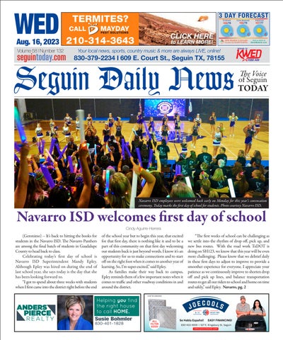 SDN: August 16, 2023 by Seguin Today - Issuu