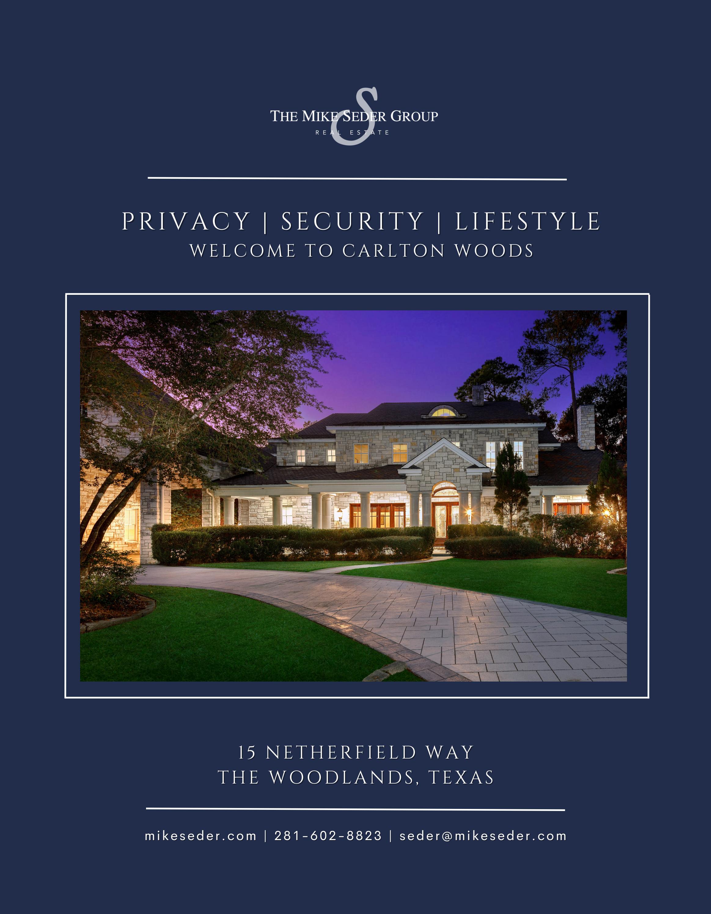 to Carlton Woods 15 Netherfield Way The Mike Seder Group by TheMikeSederGroup Issuu