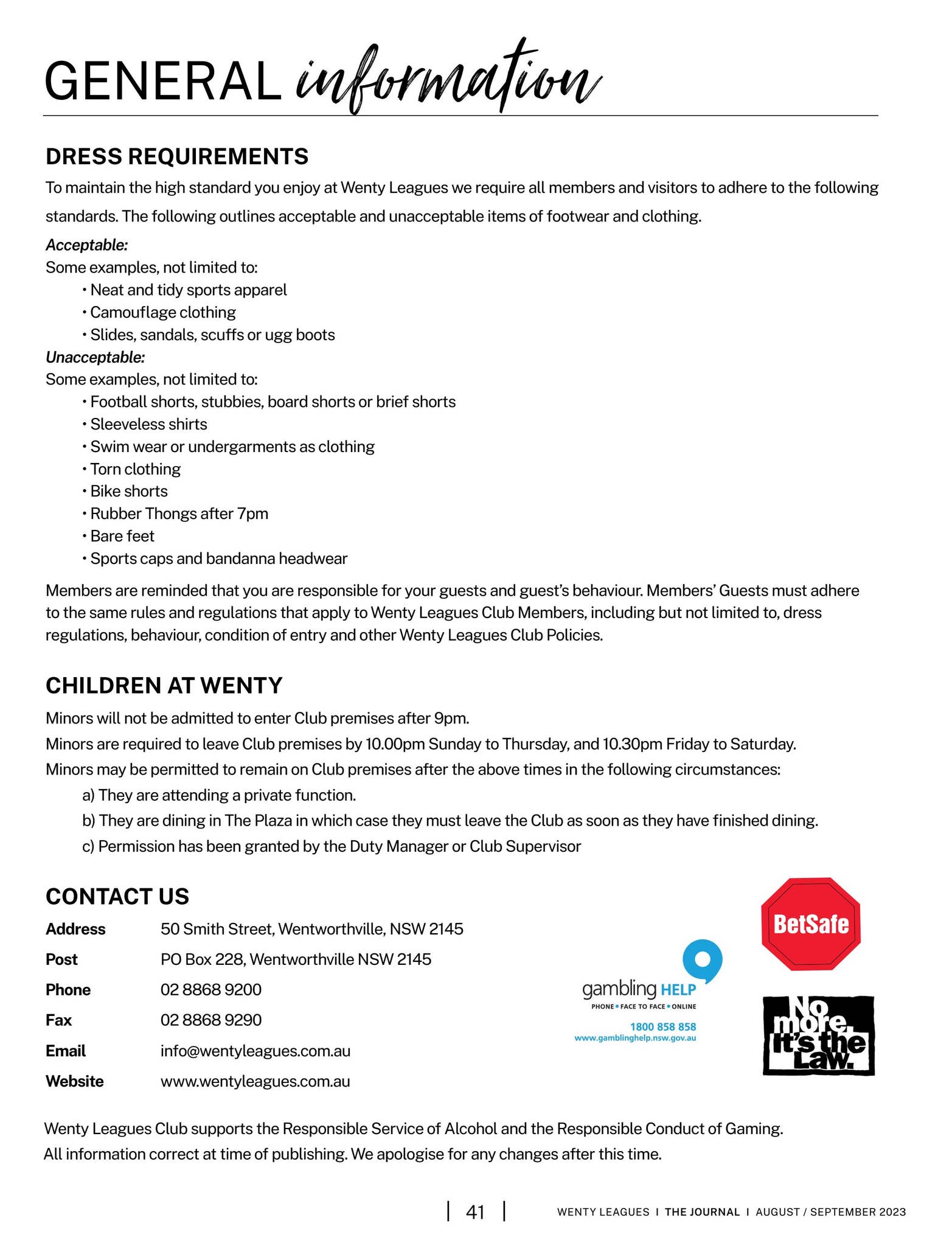 north sydney leagues club dress code Dress Regulations
