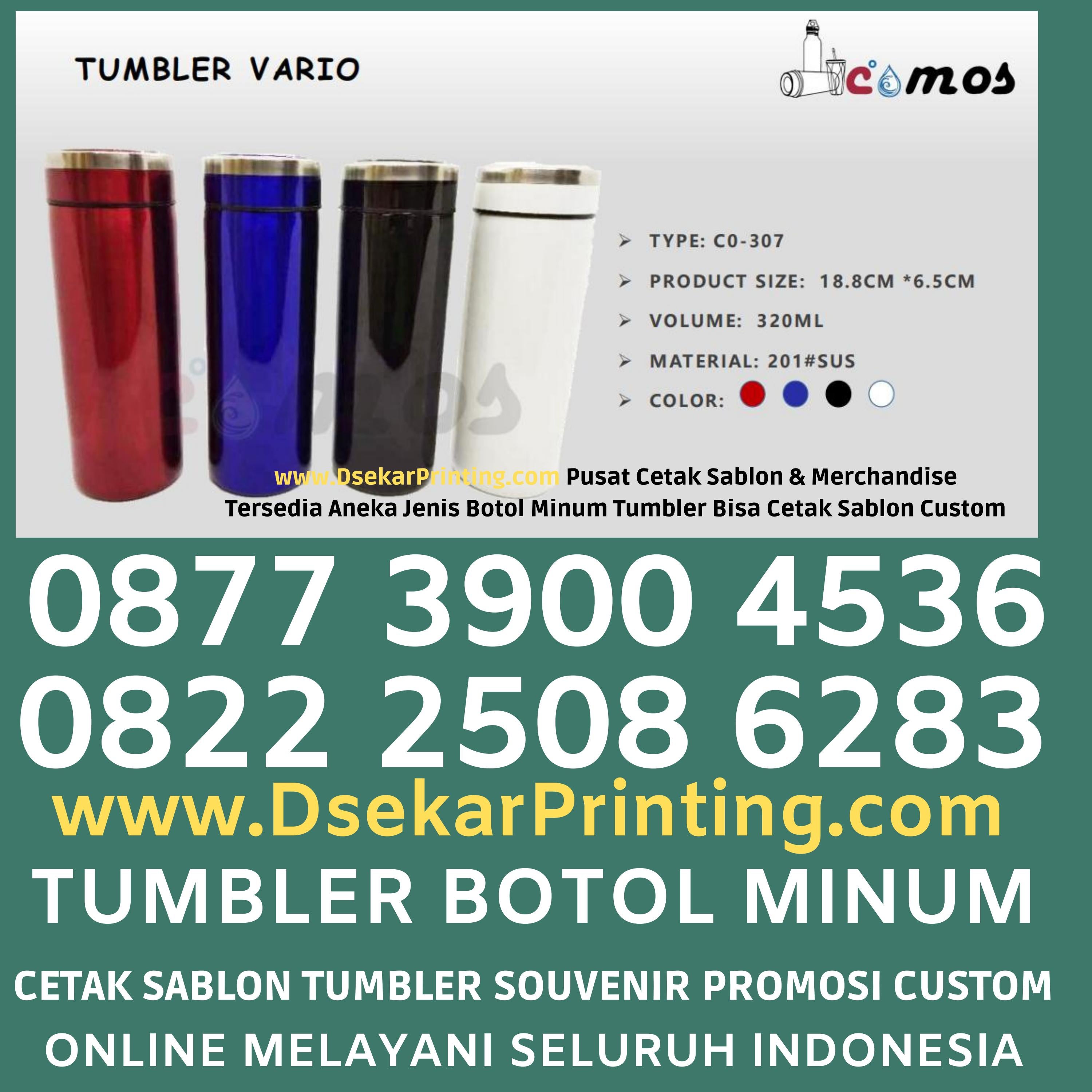 Cetak Tumbler Custom Jakarta Barat 0822 2508 6283 4536 Dsekar Printing