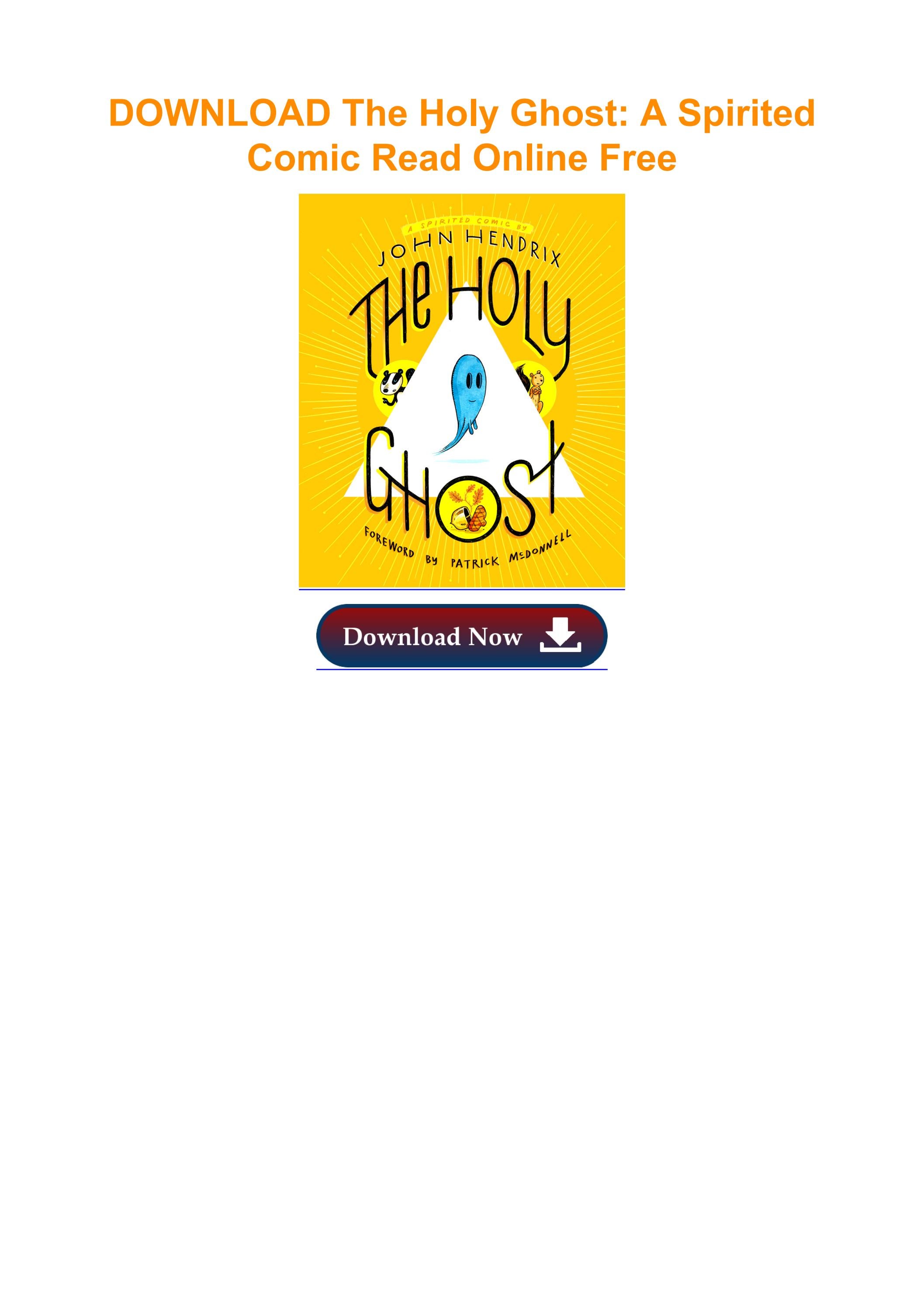 DOWNLOAD The Holy Ghost: A Spirited Comic Read Online Free by