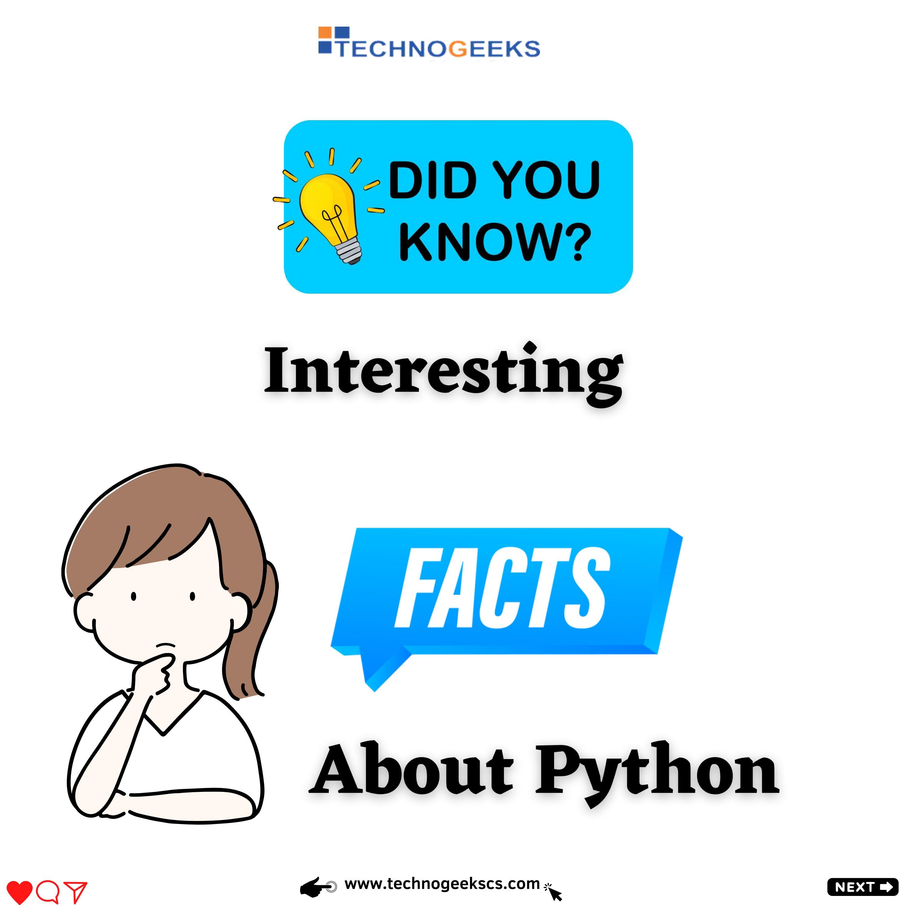 Interesting facts about python by Techn0l0gy - Issuu