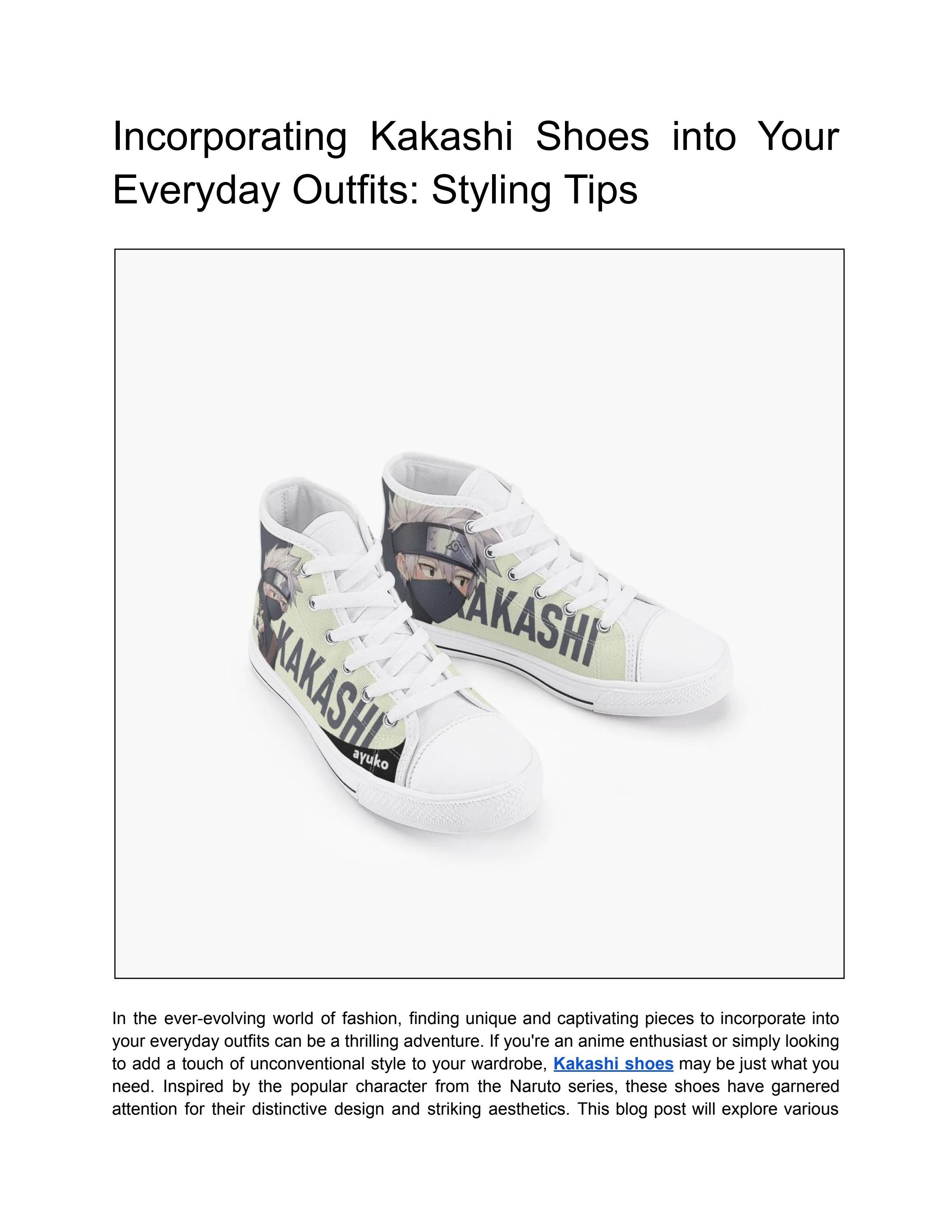 Style with Kakashi Shoes - Handcrafted Elegance at Ayuko Shop by Ayuko ...