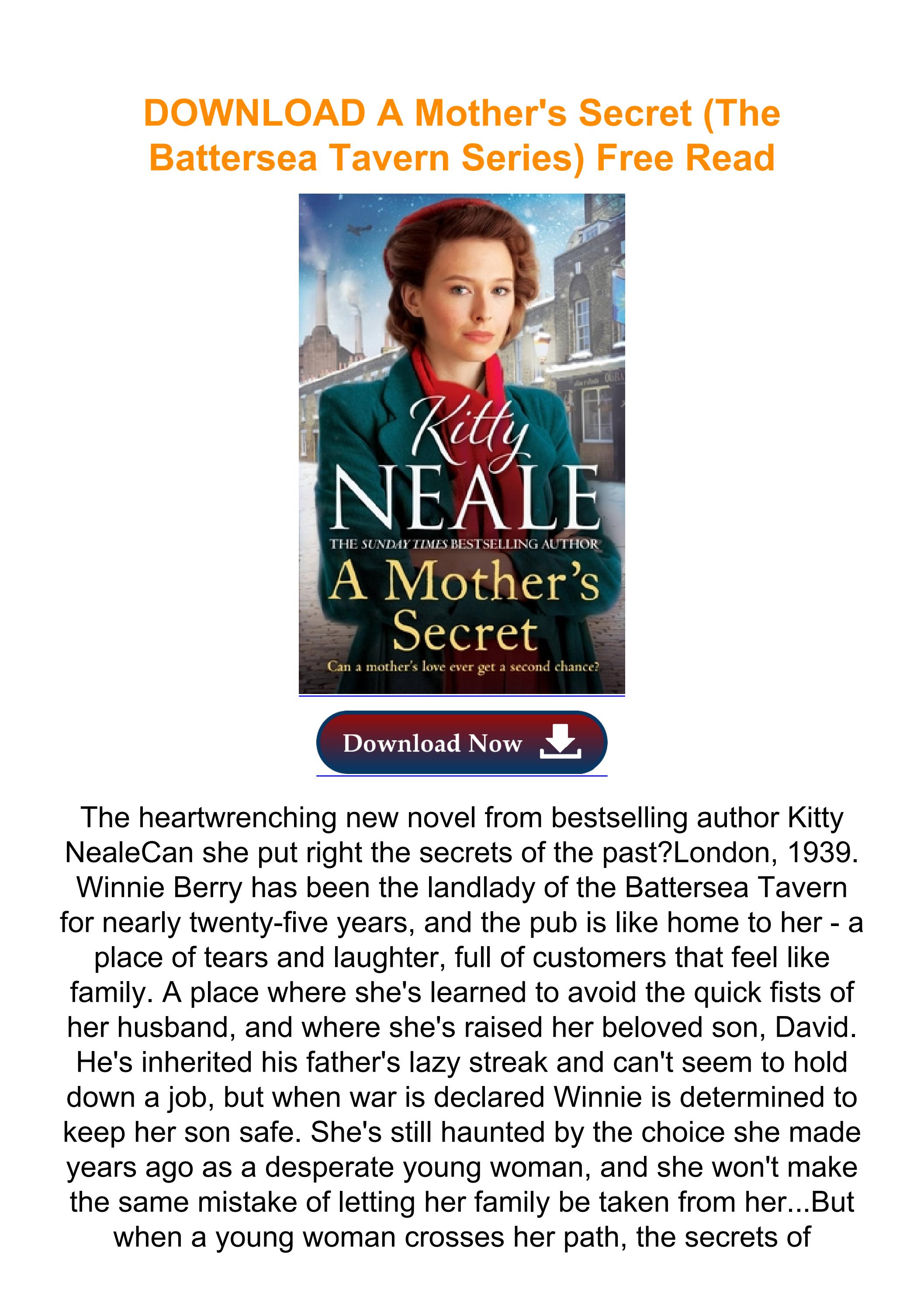 DOWNLOAD A Mother's Secret (The Battersea