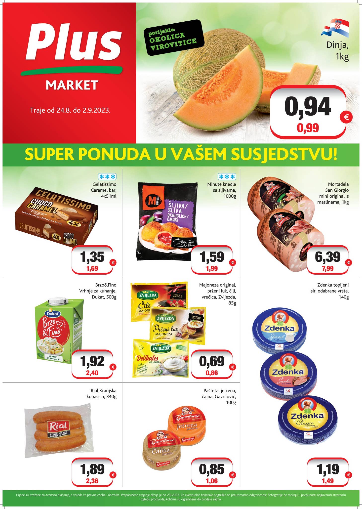 Plusmarkt Drop Velpro letak Plus market - od 24.8. do 2.9.2023. by Konzum - Issuu