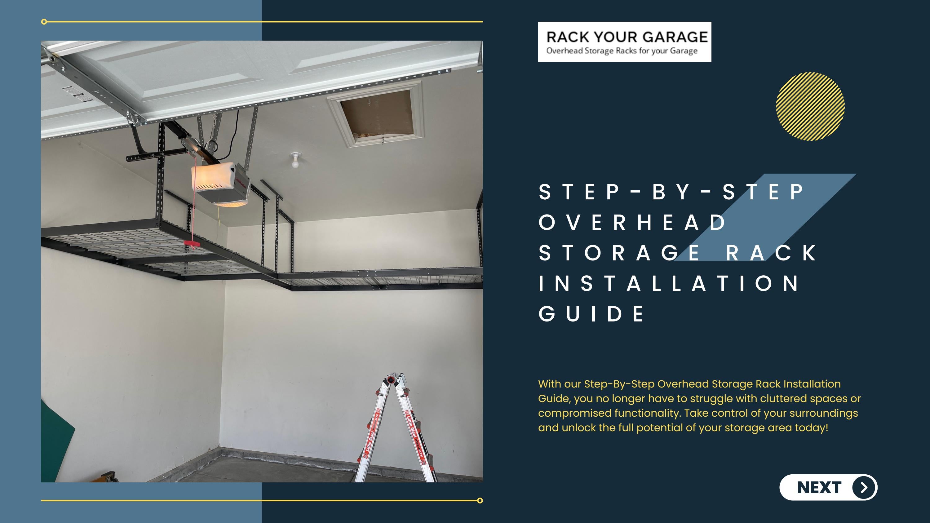 StepByStep Overhead storage rack Installation Guide by