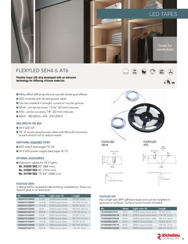 GS-Richelieu 灯饰目录 · Richelieu: Closet 灯饰 Systems 第 9 页