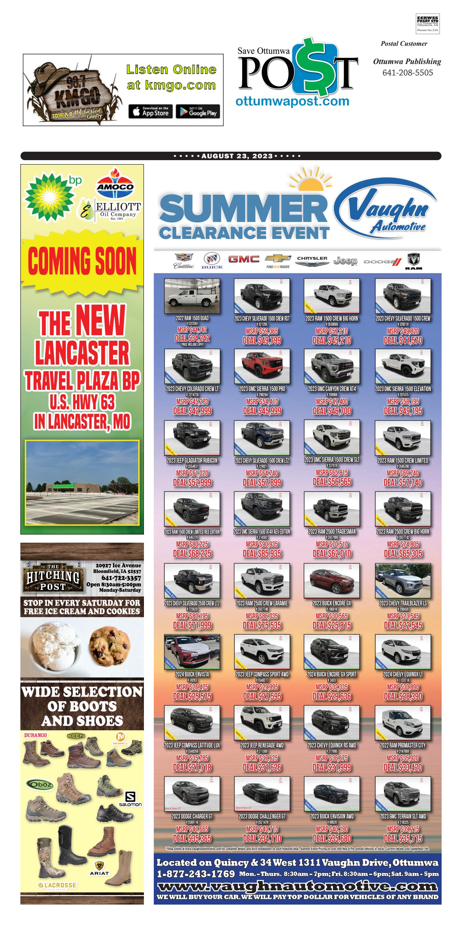 Save Ottumwa Post August 23, 2023 by Save Ottumwa Post Issuu