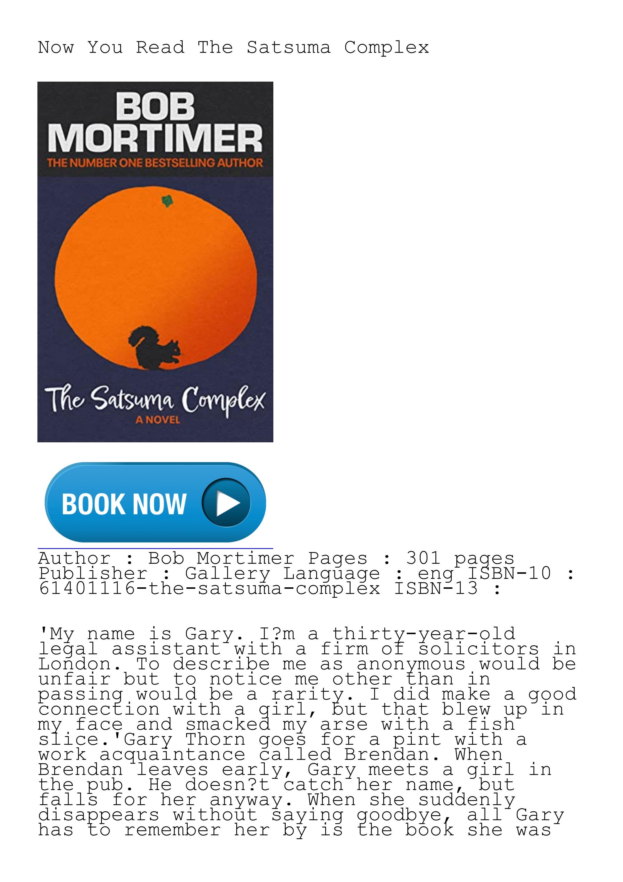 Download Books The Satsuma Complex Full Access by allisonfrederic Issuu