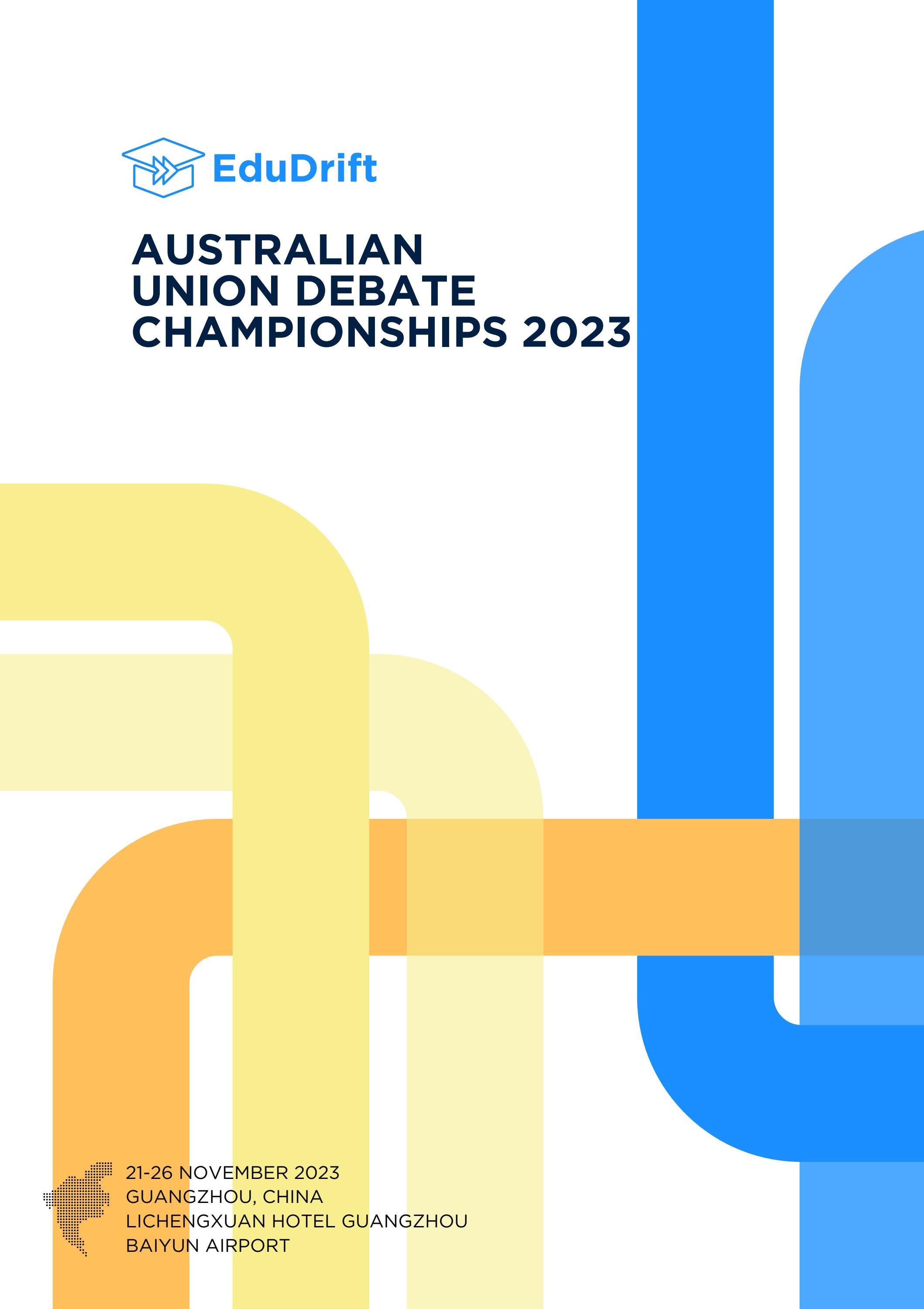Australian Union Debate Championships 2023 Event Brochure by edudrift