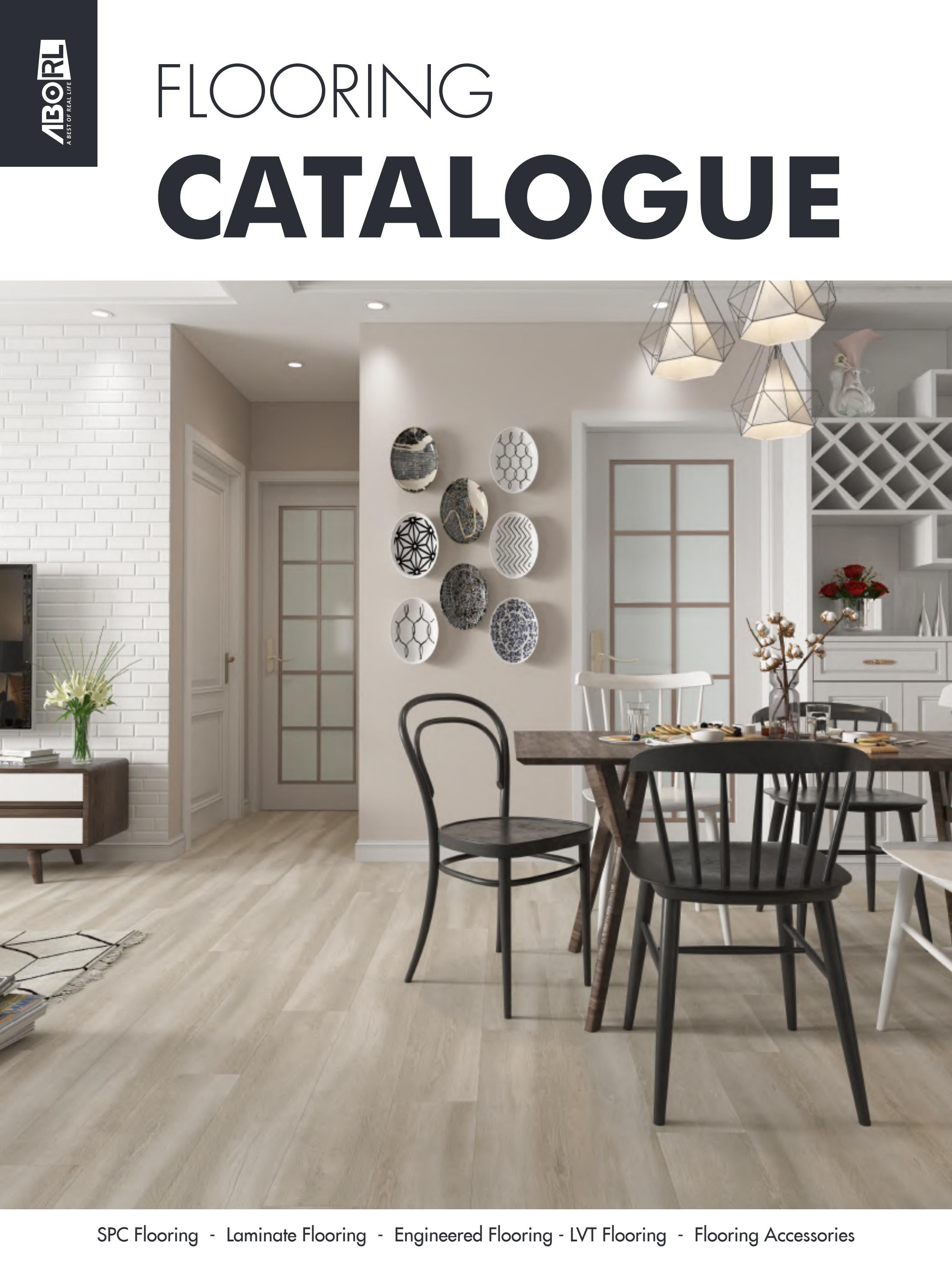 SPC Vinyl Flooring Tile Stone Marble Design 2023 ABORL SPC Flooring Brochure by