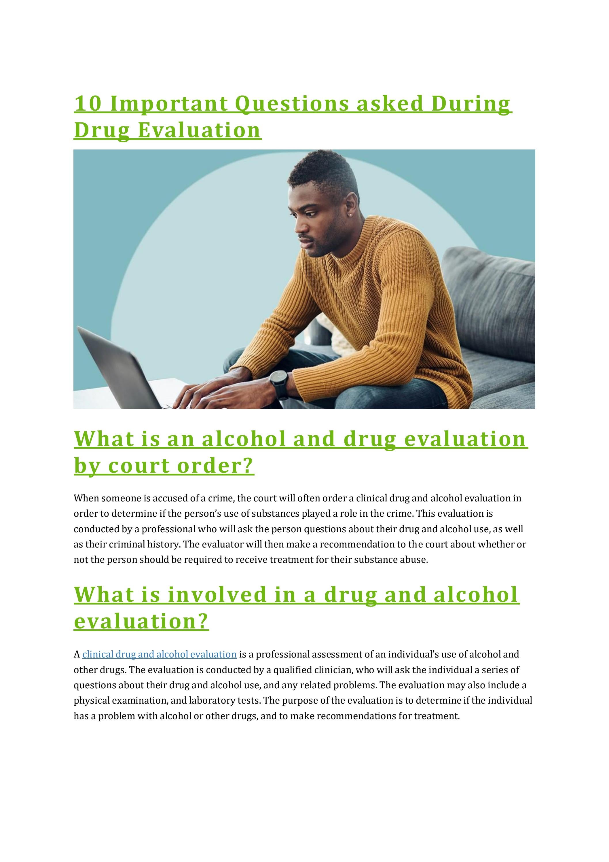 Seeking Clarity? Alcohol and Drug Evaluation at 89 in Atlanta Decatur