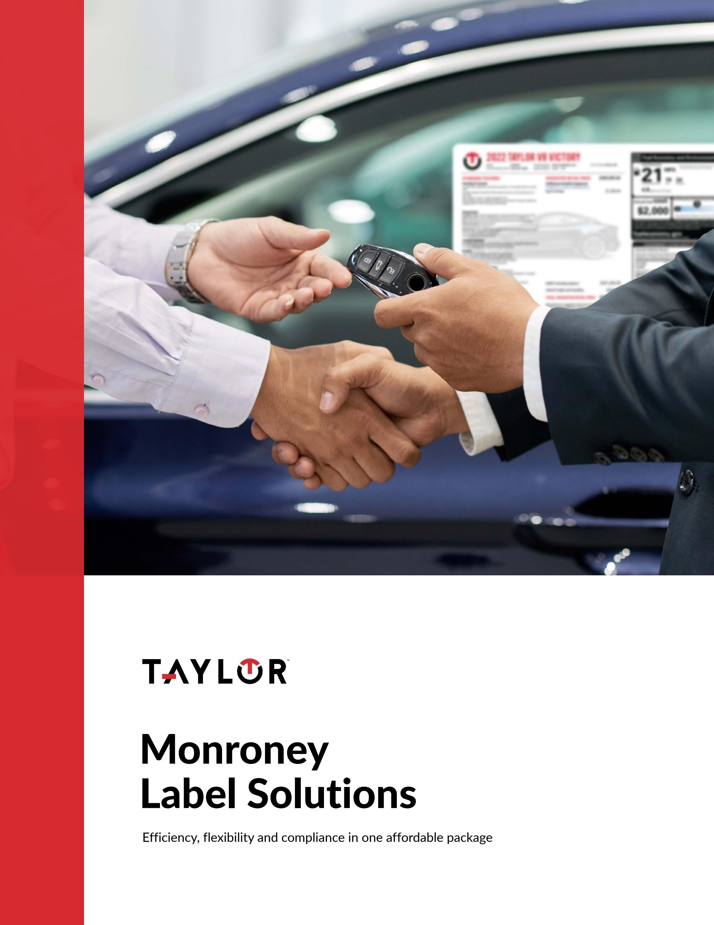 Monroney Label Solution Brochure by Taylor Issuu