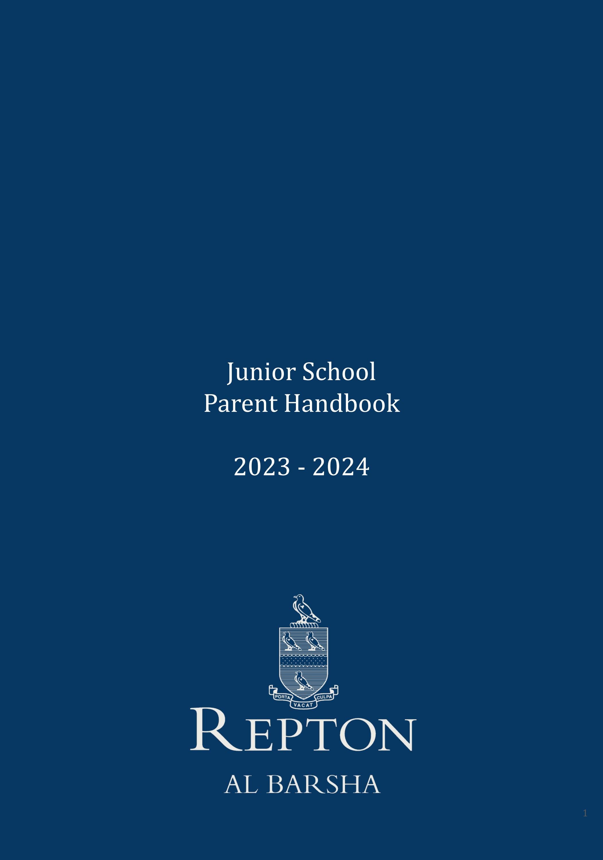 Repton Al Barsha Junior School Parent Handbook 202324 by