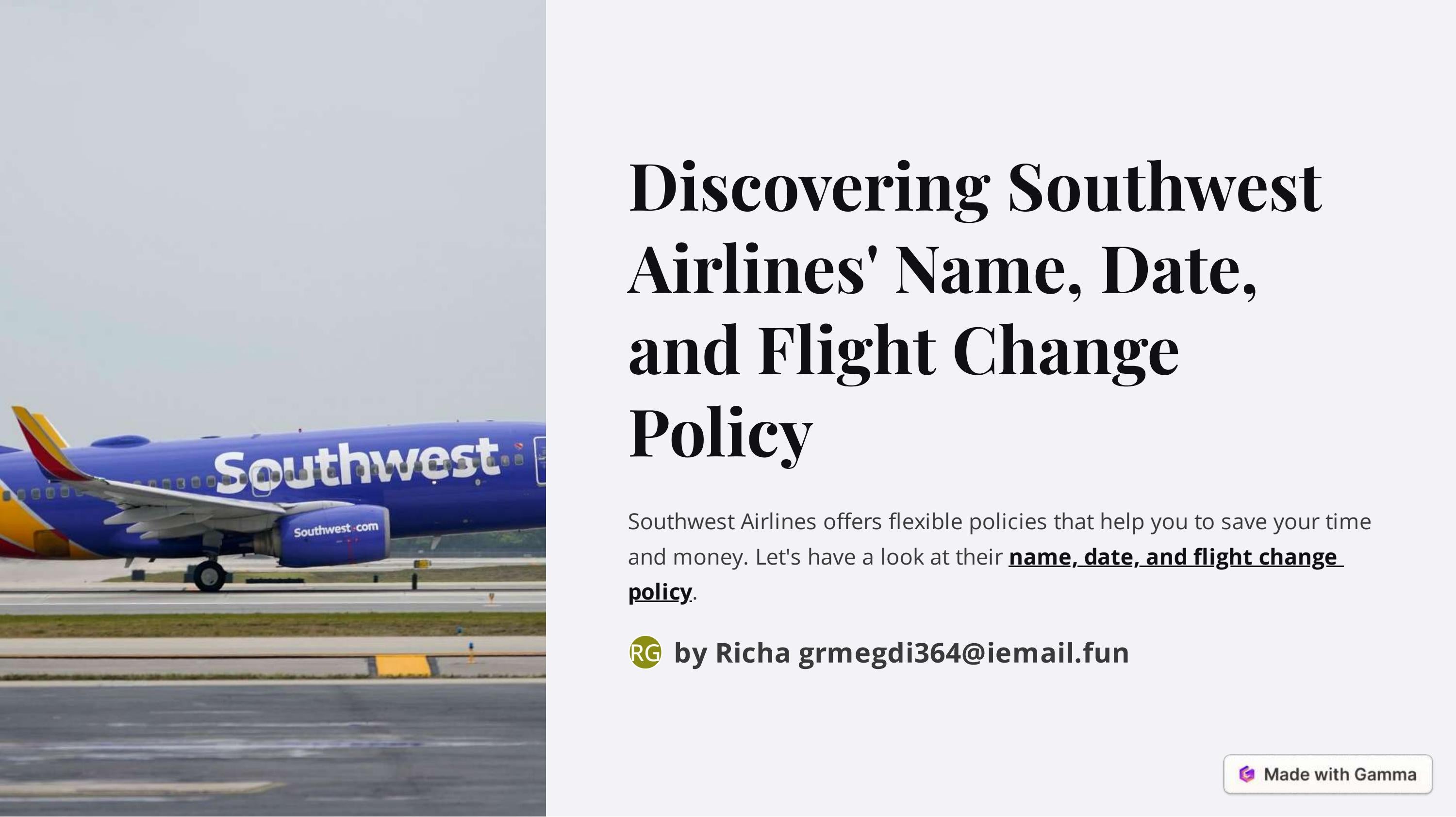 +18888750388 Southwest Airlines Name and Flight Change Policy by