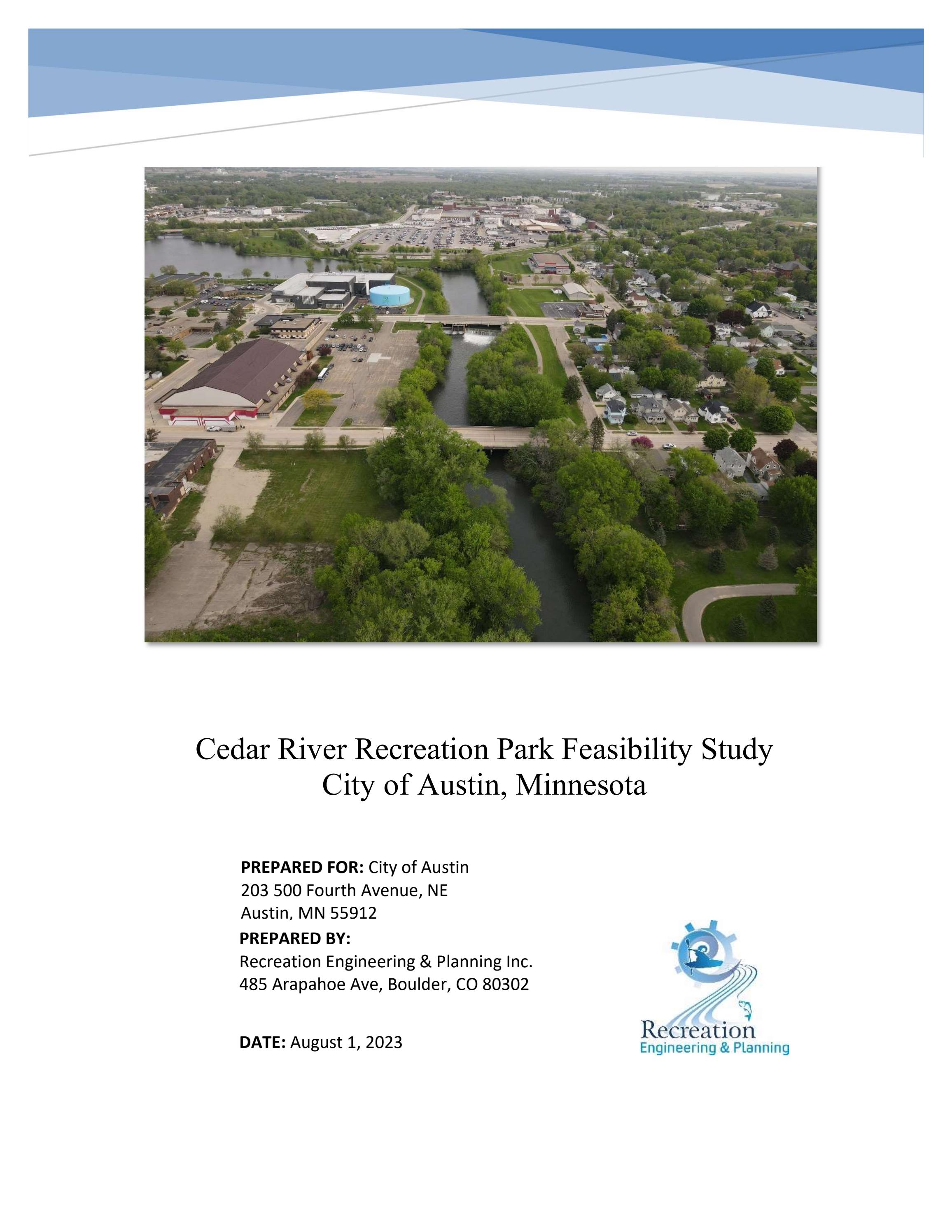 Feasibility study for proposed whitewater project on Cedar River