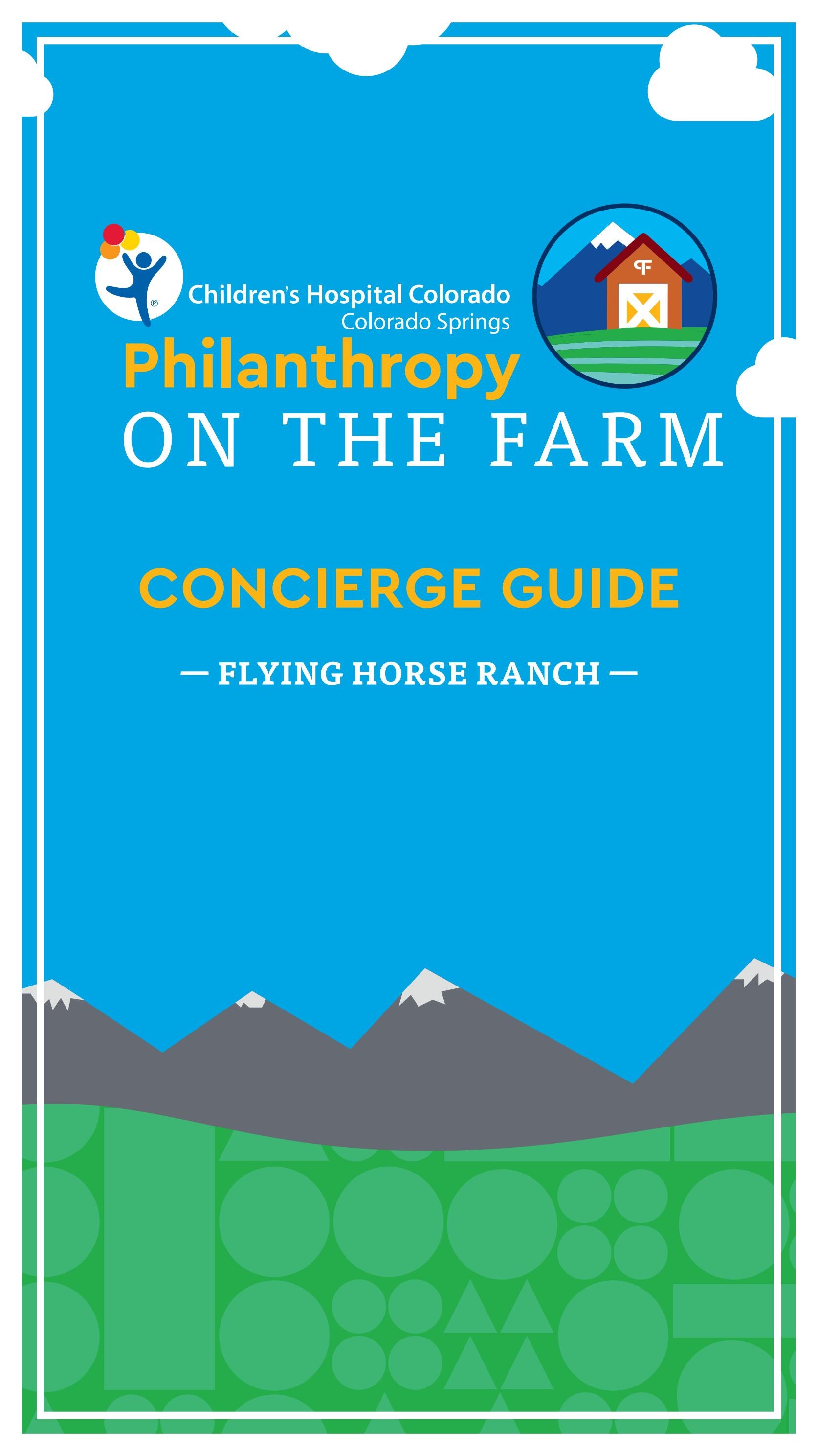 Philanthropy on the Farm Concierge Guide 2023 by Children's Hospital